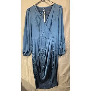 NewShows Teal Wrap with Tie‎ Women's Dress NEW Size Medium